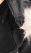 FurHood Luxe Coat – Kürk Detaylı Premium Kaşe Palto 2619