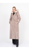 FurHood Luxe Coat – Kürk Detaylı Premium Kaşe Palto 2619
