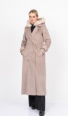FurHood Luxe Coat – Kürk Detaylı Premium Kaşe Palto 2619