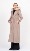 FurHood Luxe Coat – Kürk Detaylı Premium Kaşe Palto 2619