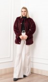 Glow Bel Lastikli Cozy Peluş Kaban 2623
