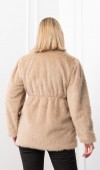 Glow Bel Lastikli Cozy Peluş Kaban 2623