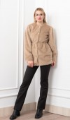 Glow Bel Lastikli Cozy Peluş Kaban 2623