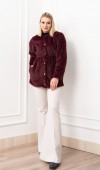 Glow Bel Lastikli Cozy Peluş Kaban 2623