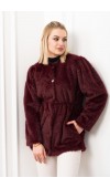 Glow Bel Lastikli Cozy Peluş Kaban 2623