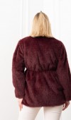 Glow Bel Lastikli Cozy Peluş Kaban 2623