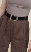 İnce Dokulu Kadife Süet Bol Paça Pantolon İnce Dokulu Kadife Süet Bol Paça Pantolon