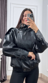 K-8645 PARÇALI DERİ CEKET