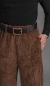 Kadife Yüksek Bel Bol Paça Pantolon 30335 Kadife Yüksek Bel Bol Paça Pantolon 30335