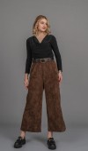 Kadife Yüksek Bel Bol Paça Pantolon 30335 Kadife Yüksek Bel Bol Paça Pantolon 30335
