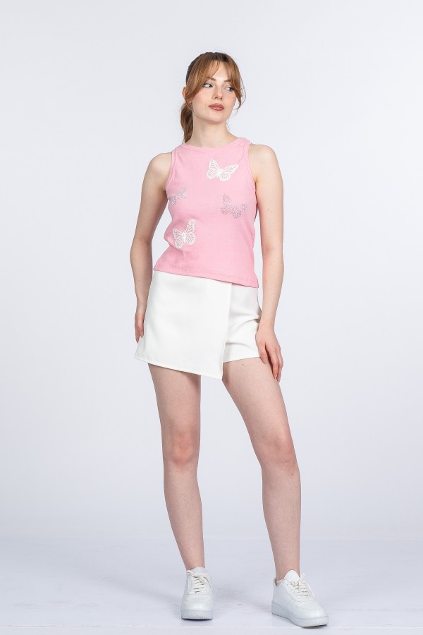 Kelebek Desenli Bluz Atlet 8601