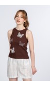 Kelebek Desenli Bluz Atlet 8601