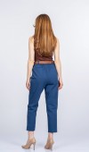 Kemerli Gabardin Kot Kumaş Kalem Denim Pantolon 3880 Kemerli Gabardin Kot Kumaş Kalem Denim Pantolon 3880