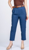 Kemerli Gabardin Kot Kumaş Kalem Denim Pantolon 3880 Kemerli Gabardin Kot Kumaş Kalem Denim Pantolon 3880