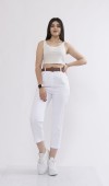 Kemerli Gabardin Kot Kumaş Kalem Denim Pantolon 3880 Kemerli Gabardin Kot Kumaş Kalem Denim Pantolon 3880