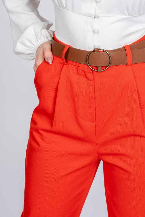 Kemerli Gabardin Kot Kumaş Kalem Denim Pantolon 3880 Kemerli Gabardin Kot Kumaş Kalem Denim Pantolon 3880