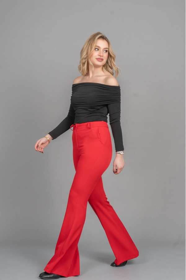 KEMERLİ İSPANYOL PAÇA PANTOLON 3891