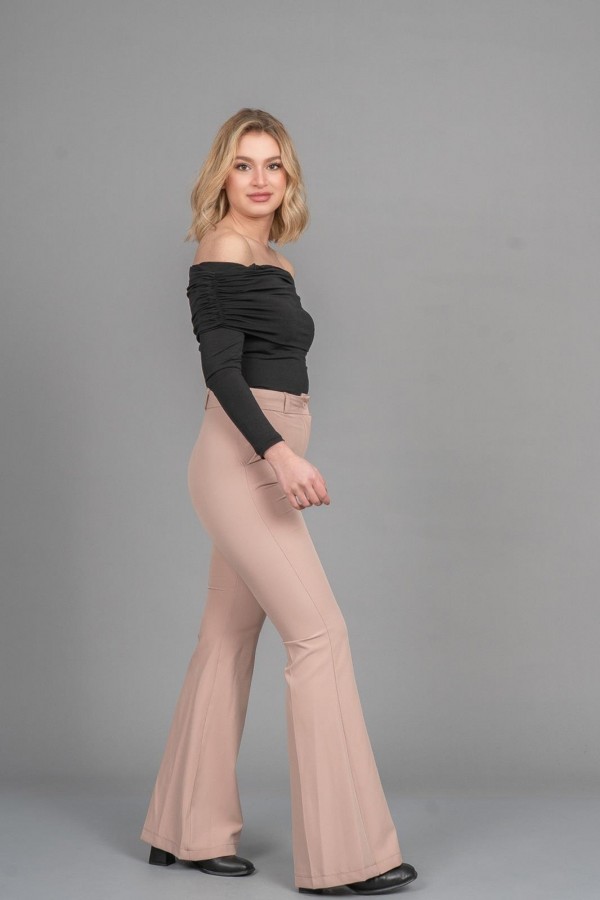 KEMERLİ İSPANYOL PAÇA PANTOLON 3891 KEMERLİ İSPANYOL PAÇA PANTOLON 3891