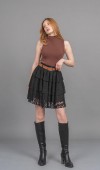 Kemerli Tül Dantel İçi Astarlı 3 Katlı Kısa Etek 6859 Kemerli Tül Dantel İçi Astarlı 3 Katlı Kısa Etek 6859