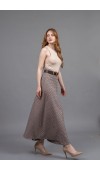Kemerli Verev Maxi Etek 6836