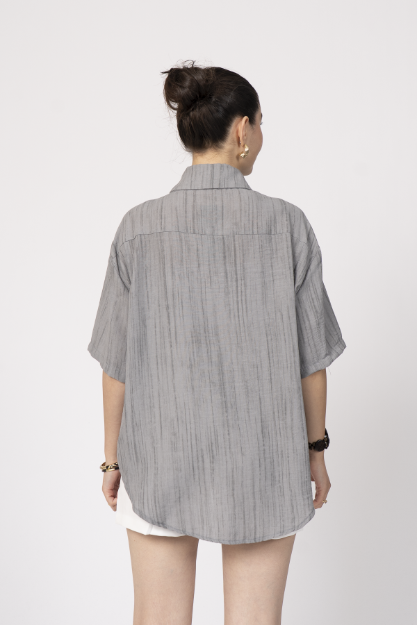 Keten Oversize Gömlek 70039 Keten Oversize Gömlek 70039
