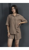 Keten Oversize Gömlek 70039