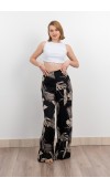 Keten Yüksek Bel Pantolon 30289