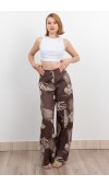 Keten Yüksek Bel Pantolon 30289