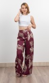 Keten Yüksek Bel Pantolon 30289