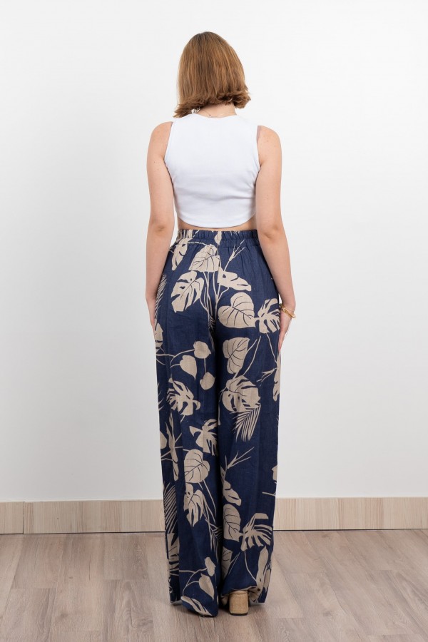 Keten Yüksek Bel Pantolon 30289 Keten Yüksek Bel Pantolon 30289