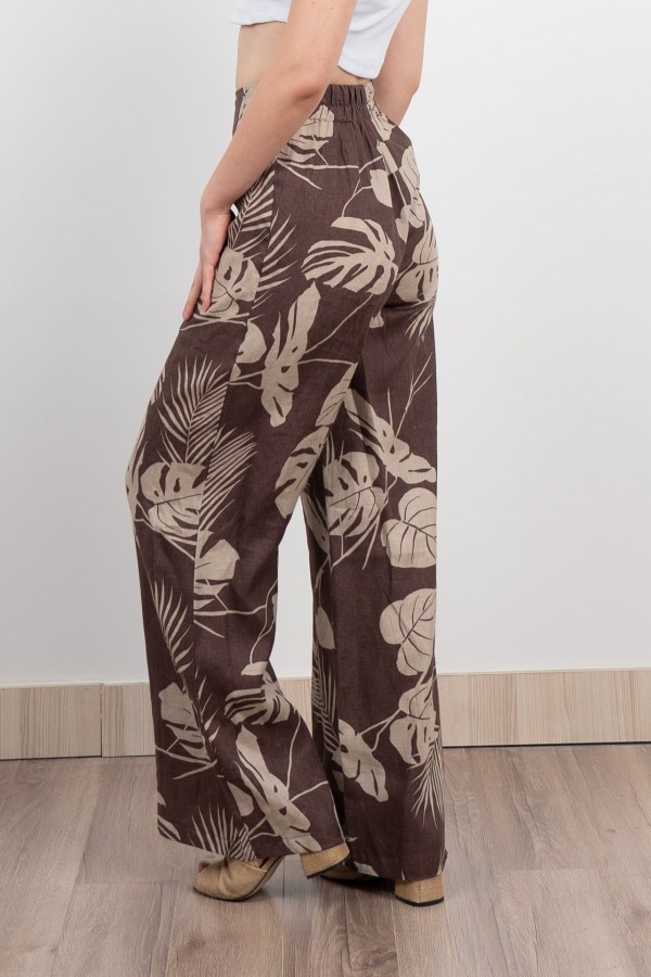 Keten Yüksek Bel Pantolon 30289 Keten Yüksek Bel Pantolon 30289