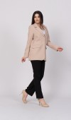 Klasik Görünüm Tek Düğmeli Blazer Ceket 8614