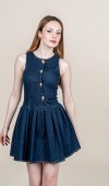Kot - Denim Lİkralı Mini Elbise Kot - Denim Lİkralı Mini Elbise