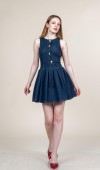 Kot - Denim Lİkralı Mini Elbise Kot - Denim Lİkralı Mini Elbise