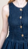 Kot - Denim Lİkralı Mini Elbise Kot - Denim Lİkralı Mini Elbise