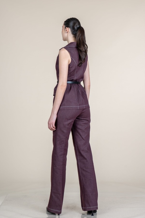 Kot Denim Yelek Pantolon Takım 1309