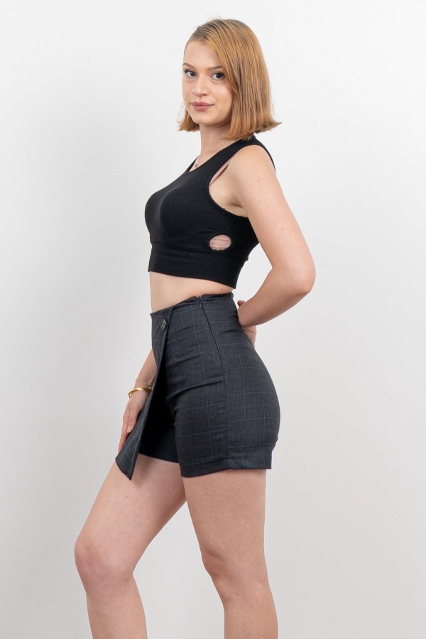 Ön Kruvaze Mini Şort Etek 30167 Ön Kruvaze Mini Şort Etek 30167