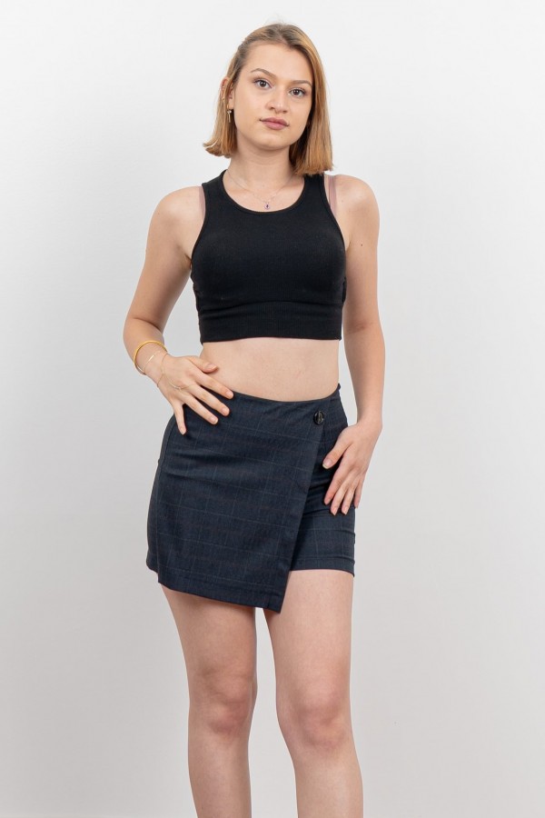Ön Kruvaze Mini Şort Etek 30167 Ön Kruvaze Mini Şort Etek 30167