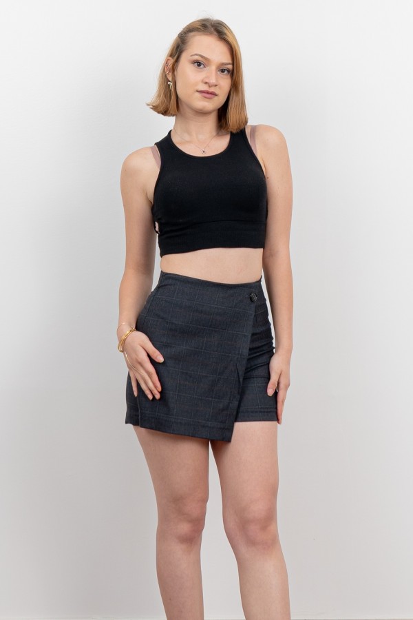 Ön Kruvaze Mini Şort Etek 30167 Ön Kruvaze Mini Şort Etek 30167