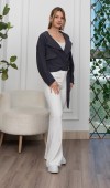 Kuşak Detaylı Kısa Ceket 8612 Kuşak Detaylı Kısa Ceket 8612