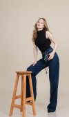 Kuşak Detaylı Yüksek Bel Palazzo Kot - Jean Pantolon 34 Kuşak Detaylı Yüksek Bel Palazzo Kot - Jean Pantolon 34