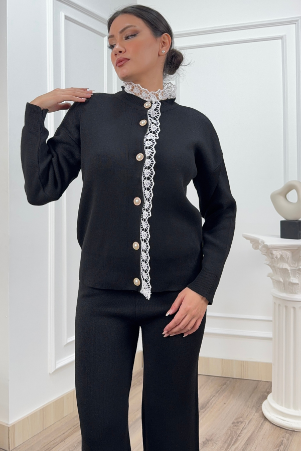 LACELLE – Dantel Detaylı Triko Takım P021 STD LACELLE – Dantel Detaylı Triko Takım P021 STD