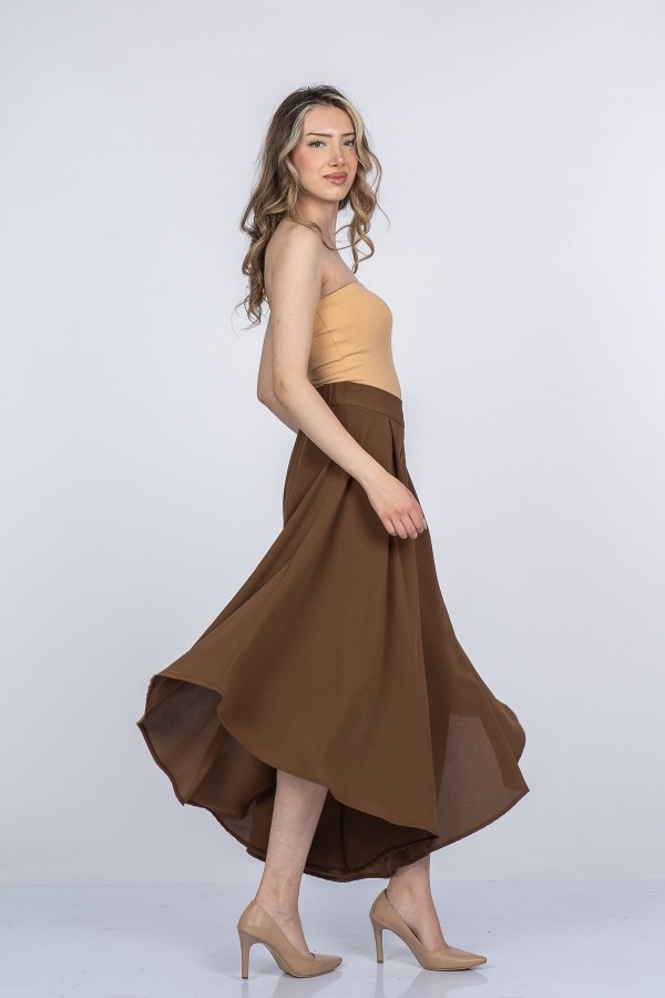 Lavelle Yüksek Bel Şalvar Model Kısa Paça Pantolon 30402 Lavelle Yüksek Bel Şalvar Model Kısa Paça Pantolon 30402