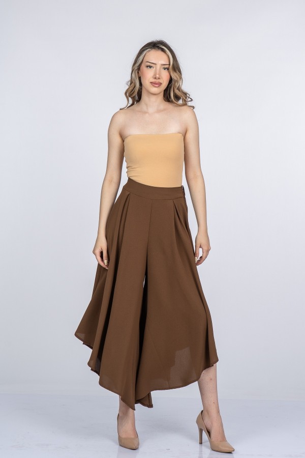 Lavelle Yüksek Bel Şalvar Model Kısa Paça Pantolon 30402