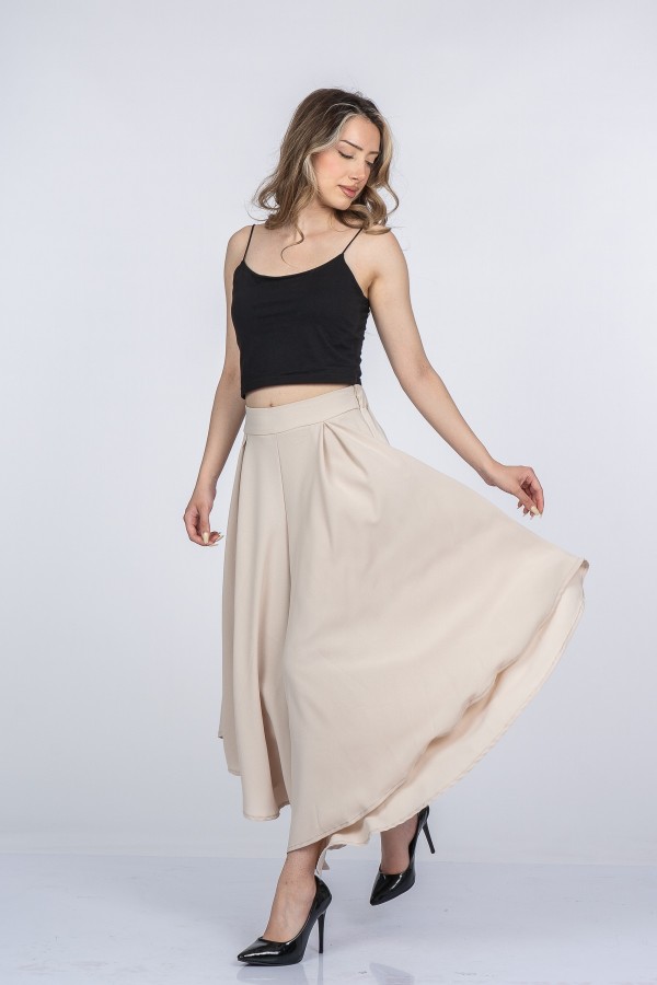 Lavelle Yüksek Bel Şalvar Model Kısa Paça Pantolon 30402 Lavelle Yüksek Bel Şalvar Model Kısa Paça Pantolon 30402
