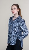 Leopar Desen Uzun Kollu Saten Gömlek 70018 Leopar Desen Uzun Kollu Saten Gömlek 70018