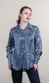 Leopar Desen Uzun Kollu Saten Gömlek 70018 Leopar Desen Uzun Kollu Saten Gömlek 70018