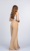 Lorienne Kraşlı Bol Şifon Pantolon