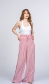 Lorienne Kraşlı Bol Şifon Pantolon Lorienne Kraşlı Bol Şifon Pantolon