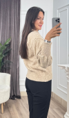LUMIERE – Taş İşlemeli Triko Kazak 20298 STD